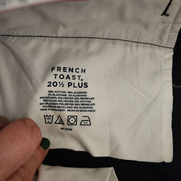 French Toast Flat Front Plus Size Adjustable Waist Bermuda Shorts Size 20 1/2 - Picture 7 of 7